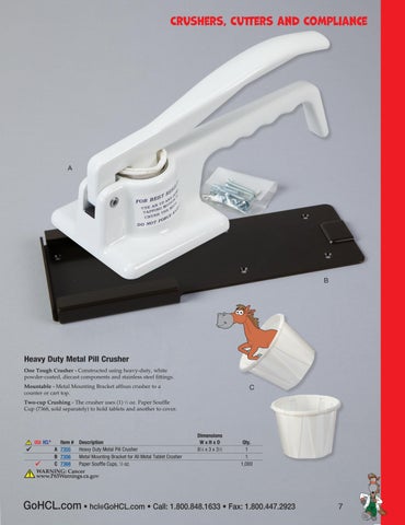Health Care Logistics 家具目录 · Crushers, Cutters × Compliance 第 7 页