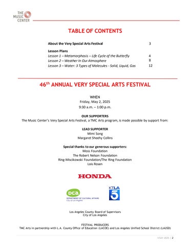 Very Special Arts Festival 2025 Study 指南 第 2 页