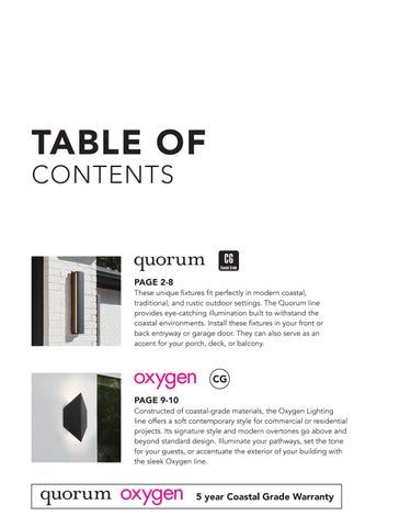 Quorum/Oxygen Coastal Grade 灯饰目录 第 2 页