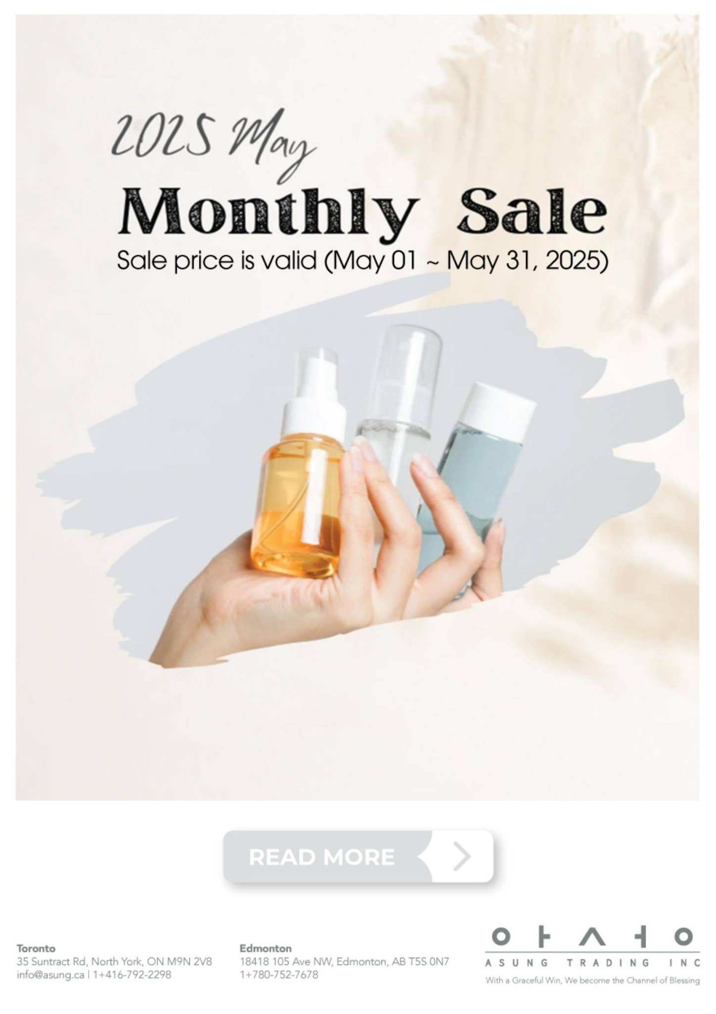 2025 May Monthly Sale by Asung Trading Inc. - Issuu