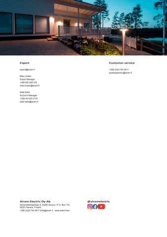Airam Lamps 2025 web 英文 第 2 页