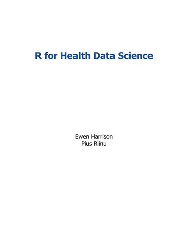ewen harrison, pius riinu isbn 9780367428327, 0367428326 - The 灯饰目录 · (ebook) r for health data science by 第 6 页