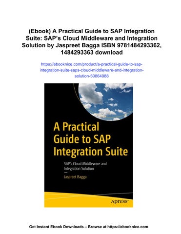 (ebook) a practical 指南 to sap integration suite: sap’s cloud middleware and integration solution 第 1 页