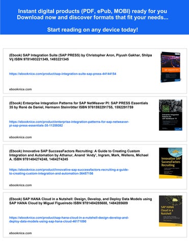 (ebook) a practical 指南 to sap integration suite: sap’s cloud middleware and integration solution 第 2 页