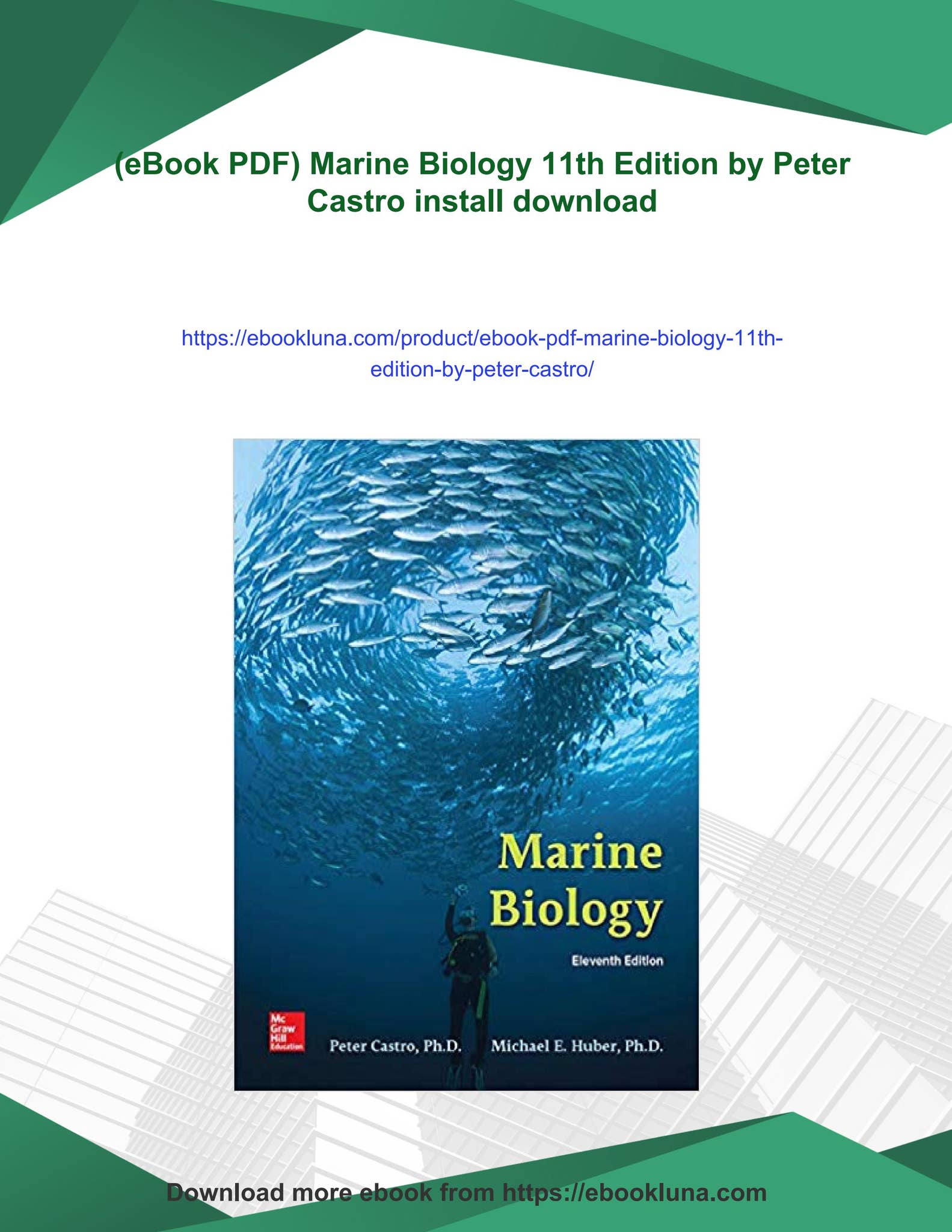 (ebook pdf) marine biology 11th edition by peter castro - The ebook is available for online ...