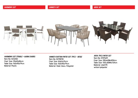 SUPERHOME CENTER BISTRO × 露台家具 SET 目录 2025 第 14 页