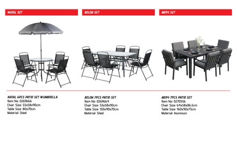 SUPERHOME CENTER BISTRO × 露台家具 SET 目录 2025 第 16 页