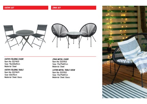 SUPERHOME CENTER BISTRO × 露台家具 SET 目录 2025 第 3 页