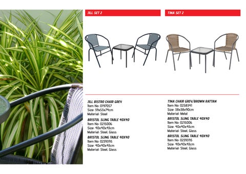 SUPERHOME CENTER BISTRO × 露台家具 SET 目录 2025 第 4 页