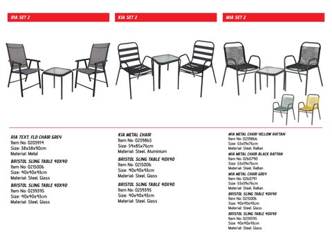 SUPERHOME CENTER BISTRO × 露台家具 SET 目录 2025 第 5 页