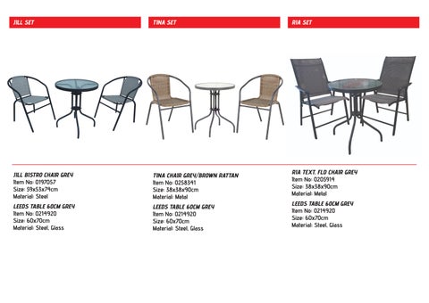 SUPERHOME CENTER BISTRO × 露台家具 SET 目录 2025 第 6 页