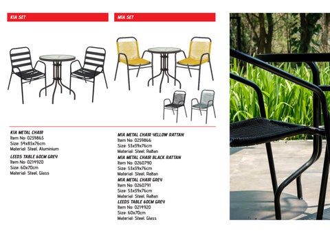 SUPERHOME CENTER BISTRO × 露台家具 SET 目录 2025 第 7 页