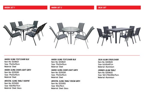 SUPERHOME CENTER BISTRO × 露台家具 SET 目录 2025 第 8 页