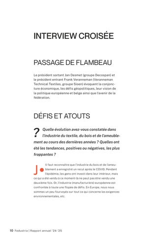Rapport annuel Fedustria 2024-2025 第 12 页