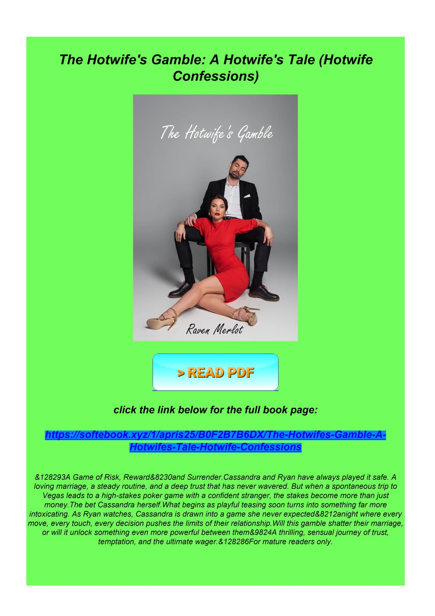 [PDF] The Hotwife's Gamble: A Hotwife's Tale (Hotwife Confessions) by ...