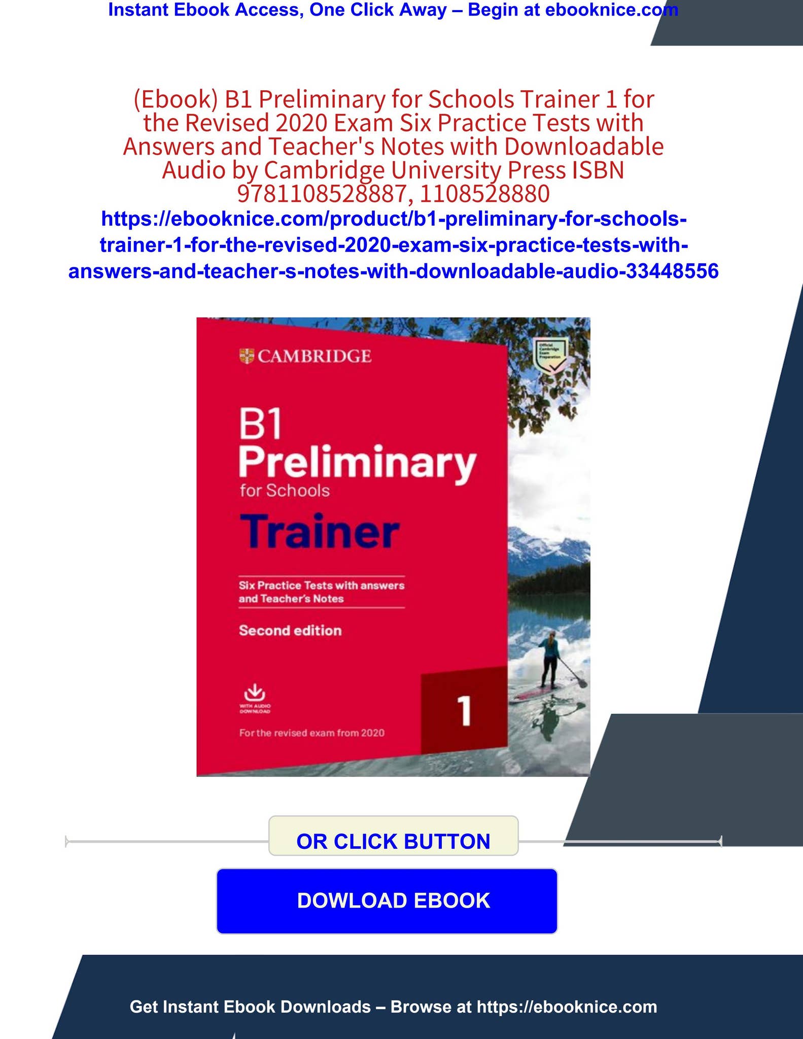 (ebook) b1 preliminary for schools trainer 1 for the revised 2020 exam ...