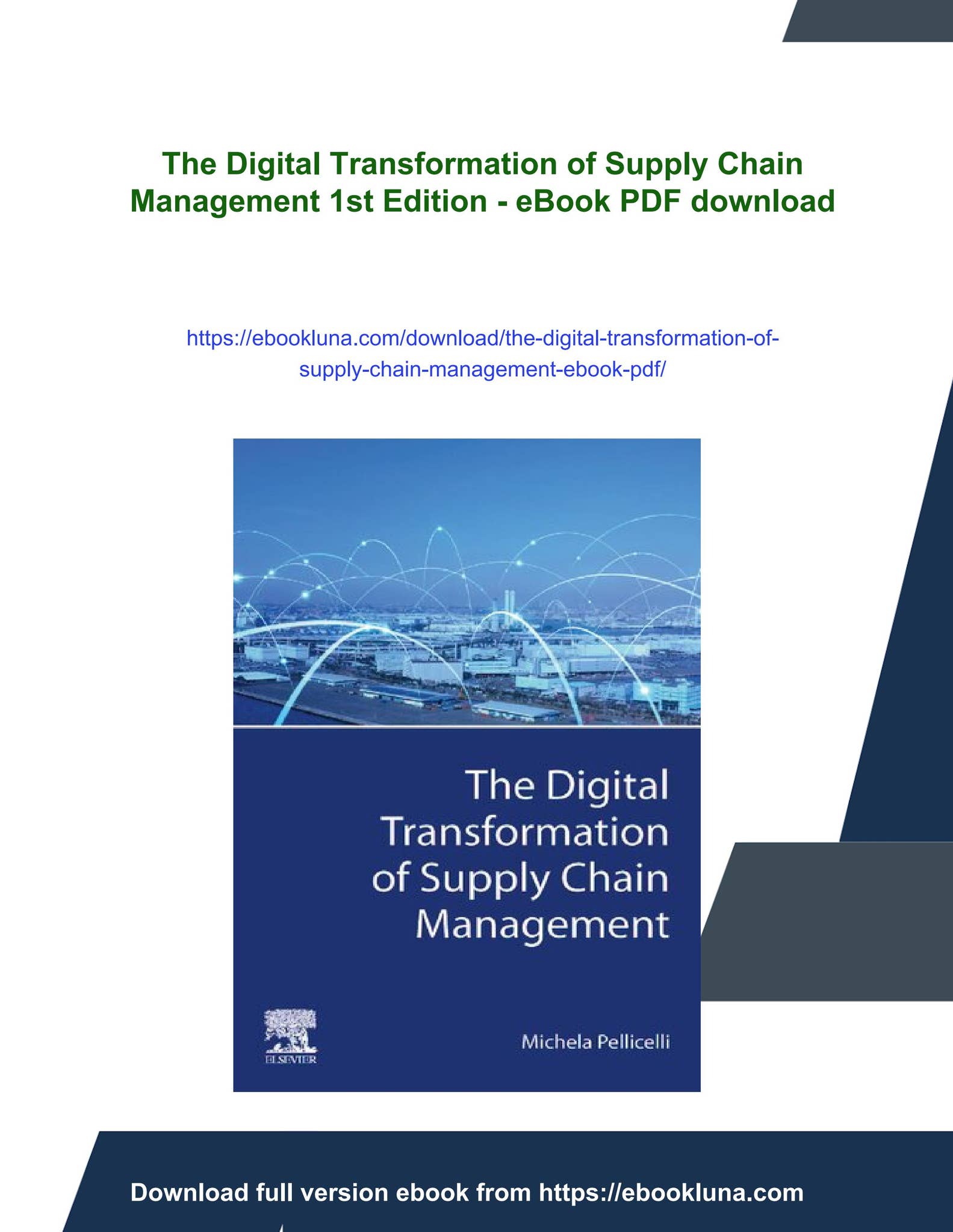 The digital transformation of supply chain management 1st edition ...