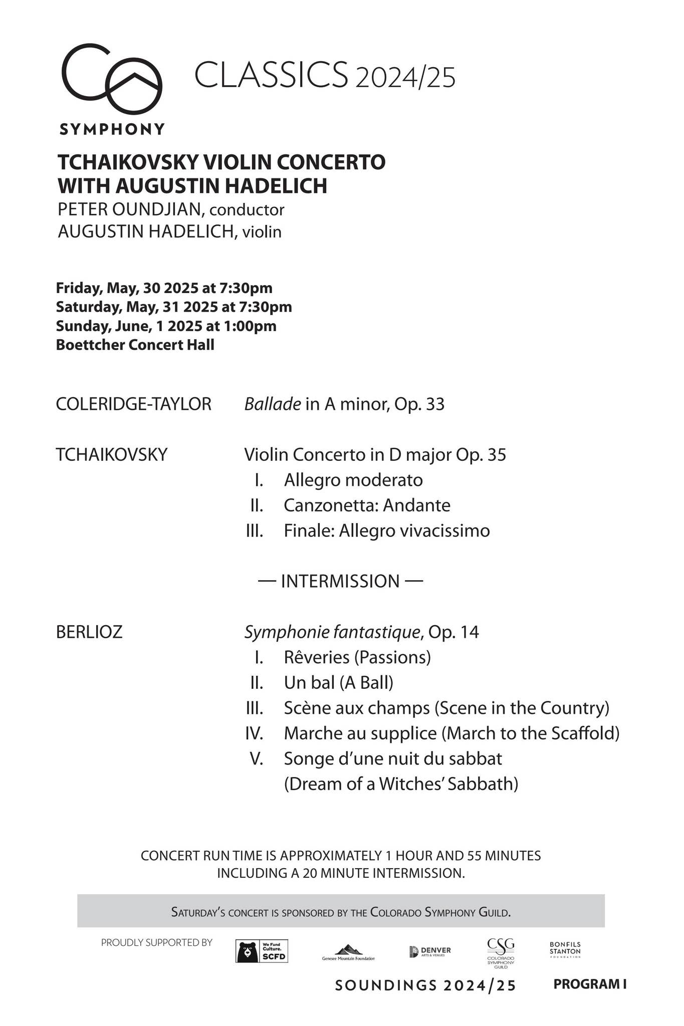 Program Notes: Tchaikovsky Violin Concerto by Colorado Symphony - Issuu
