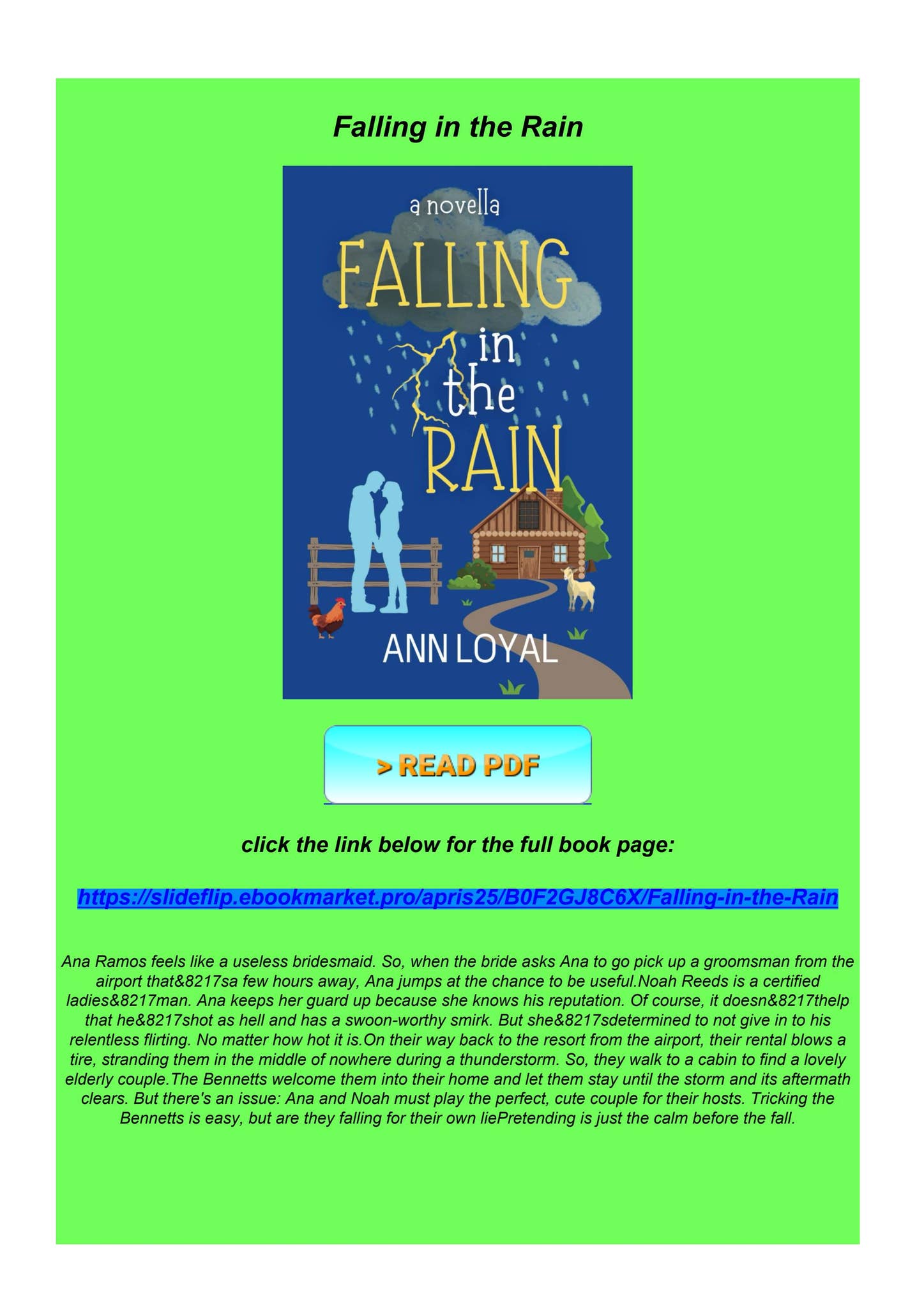 [PDF] Falling in the Rain by tianakramersa - Issuu
