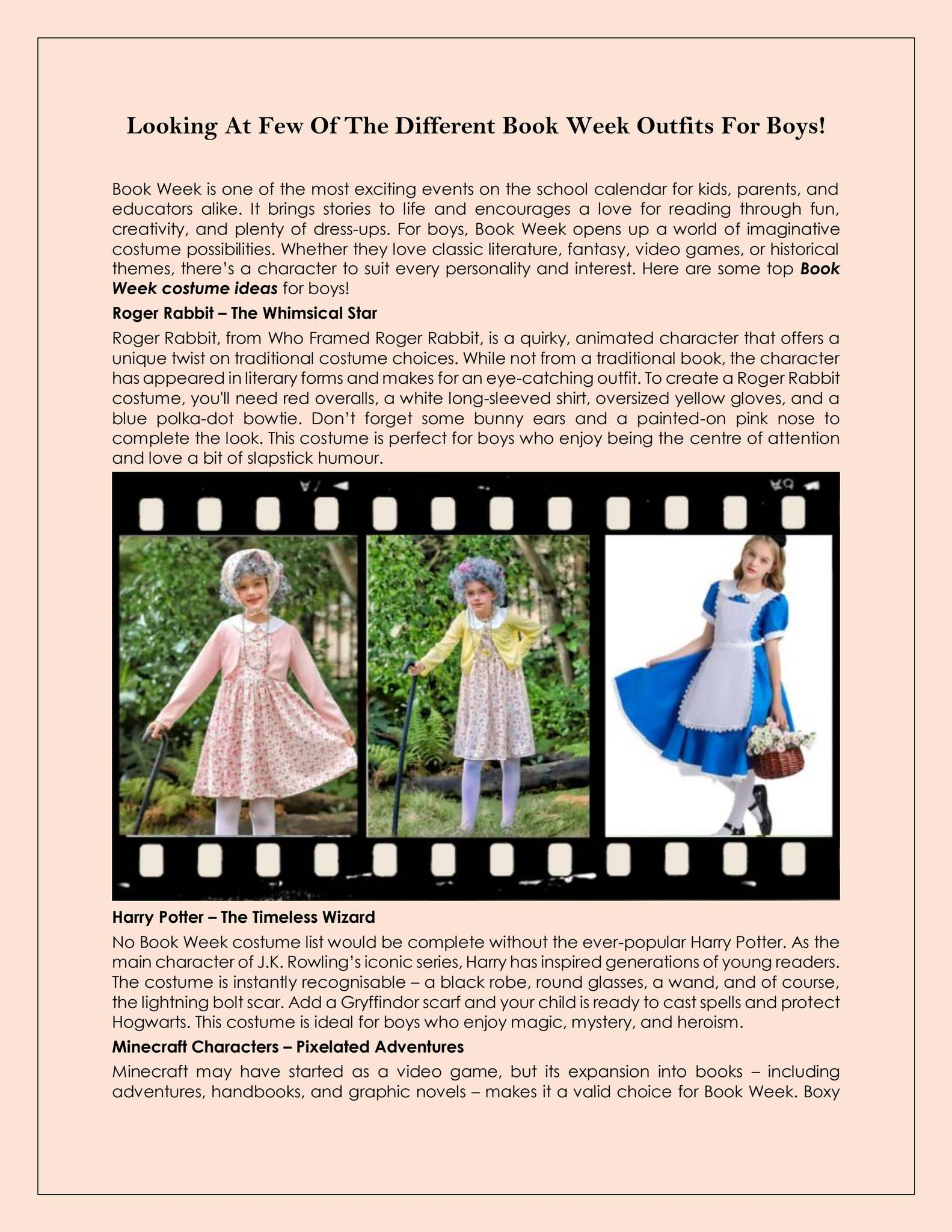 Looking At Few Of The Different Book Week Outfits For Boys! by ...