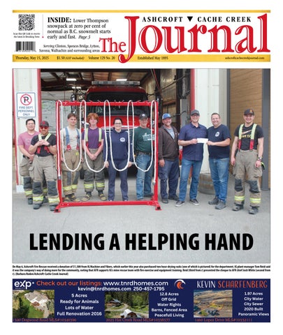 Ashcroft Cache Creek Journal, May 15, 2025