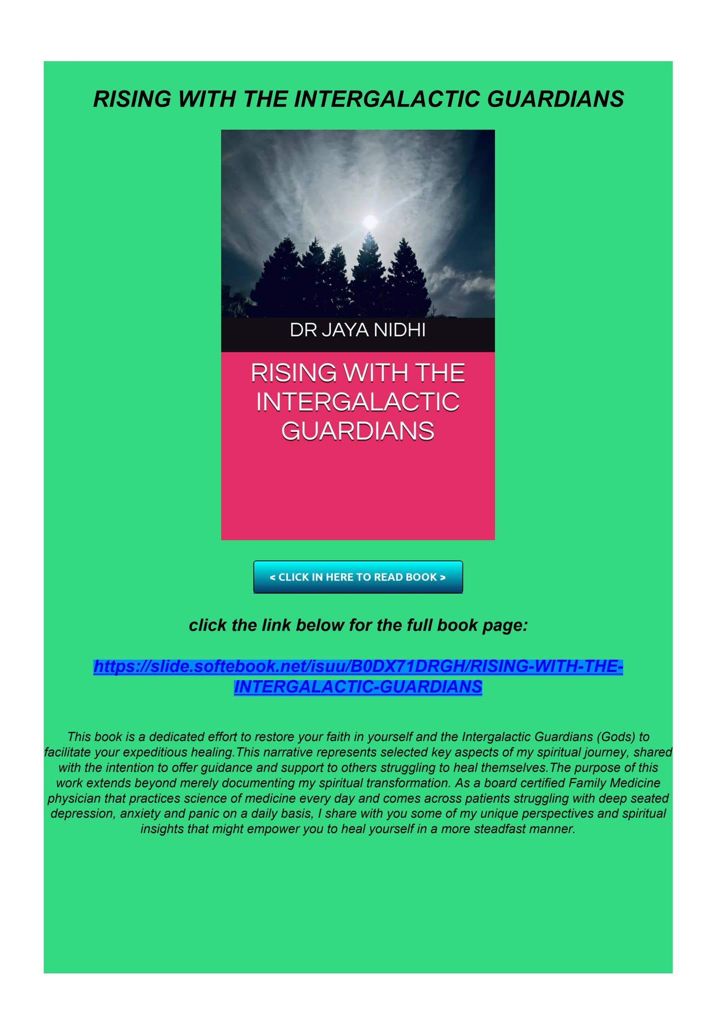Get PDF RISING WITH THE INTERGALACTIC GUARDIANS by emmabrideshah - Issuu