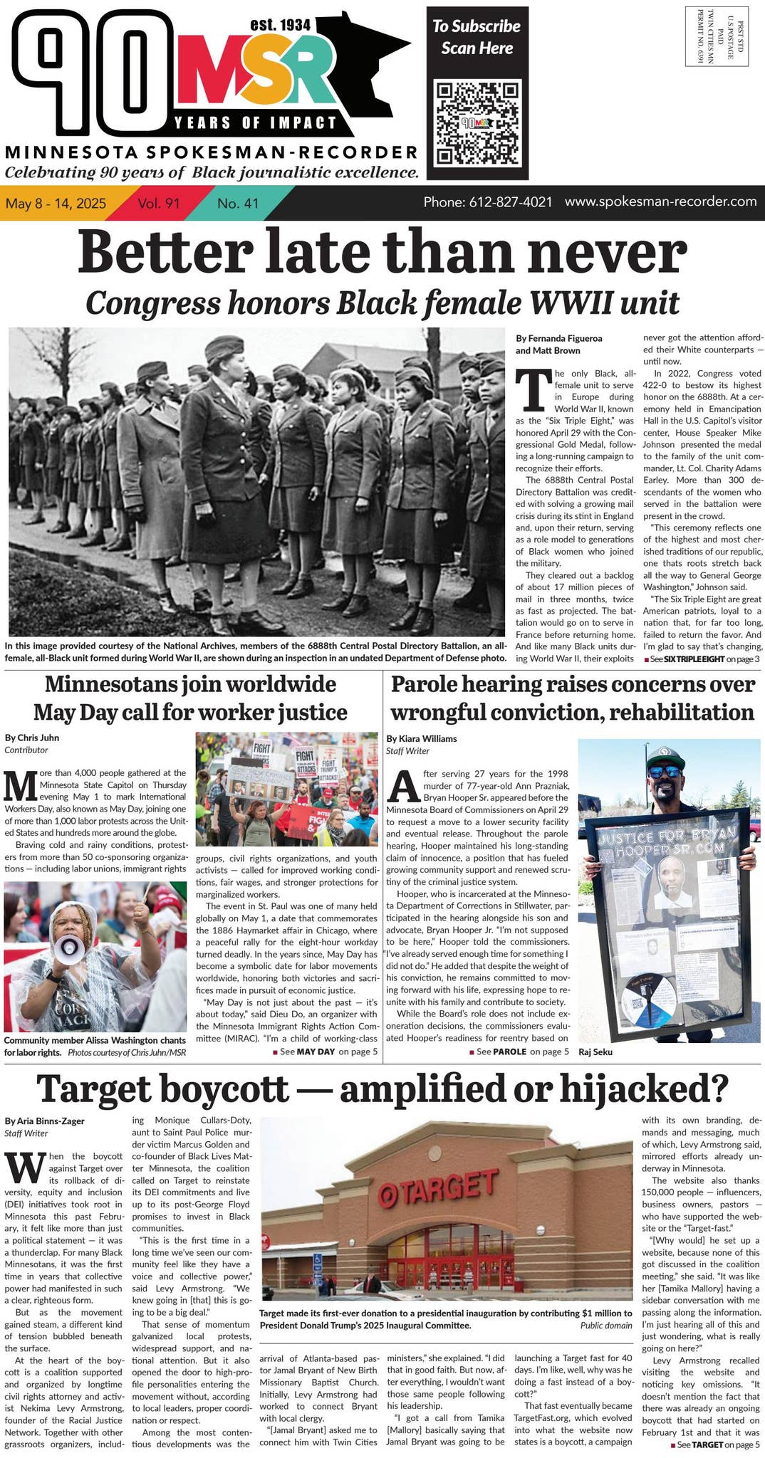 May 8, 2025 - Minnesota Spokesman-Recorder - Vol 91 / Edition 41 by MN  Spokesman Recorder - Issuu