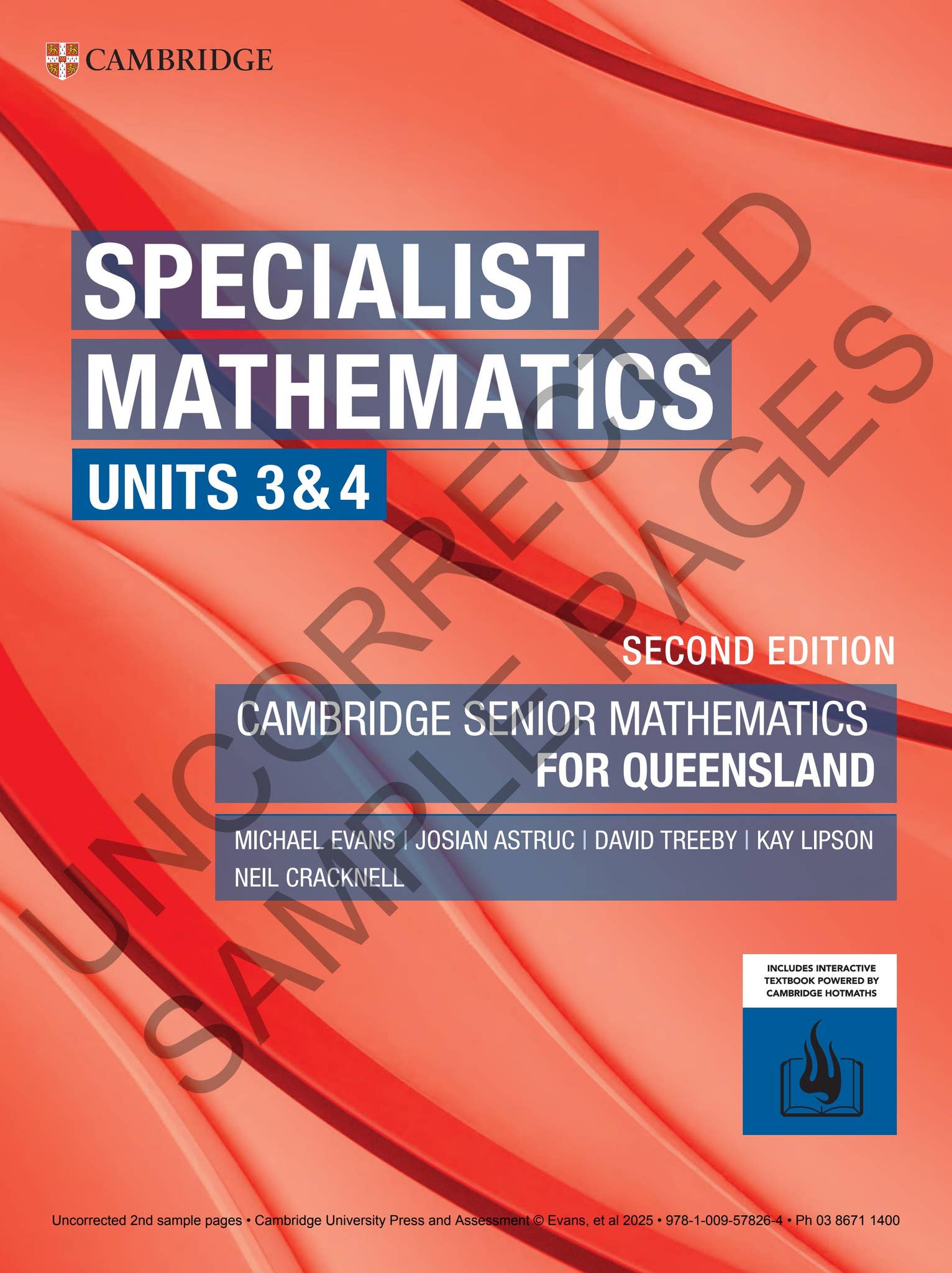 Cambridge Senior Mathematics for Queensland Specialist Mathematics ...