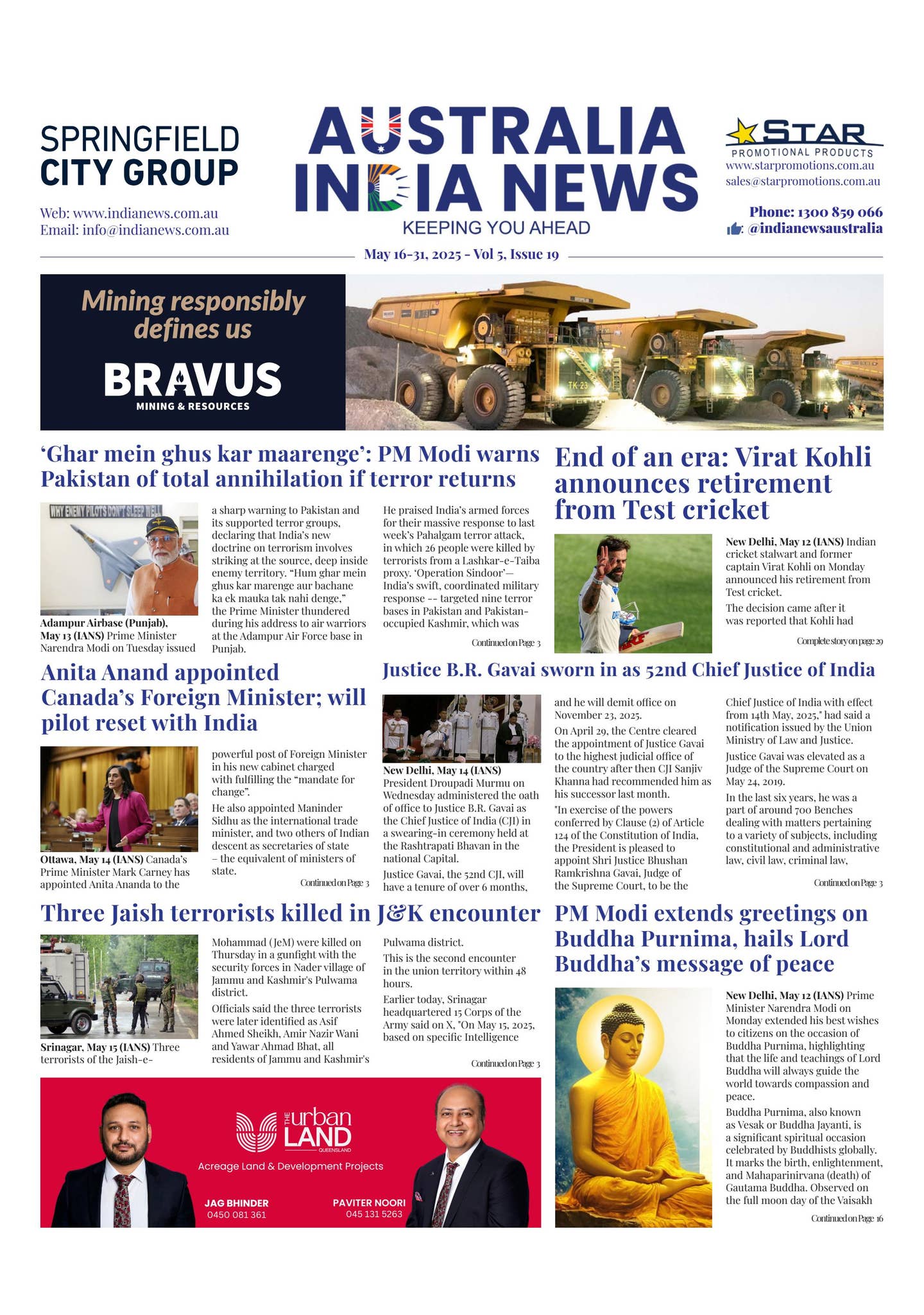 Indian News May 16-31, 2025 by Australia India News - Issuu