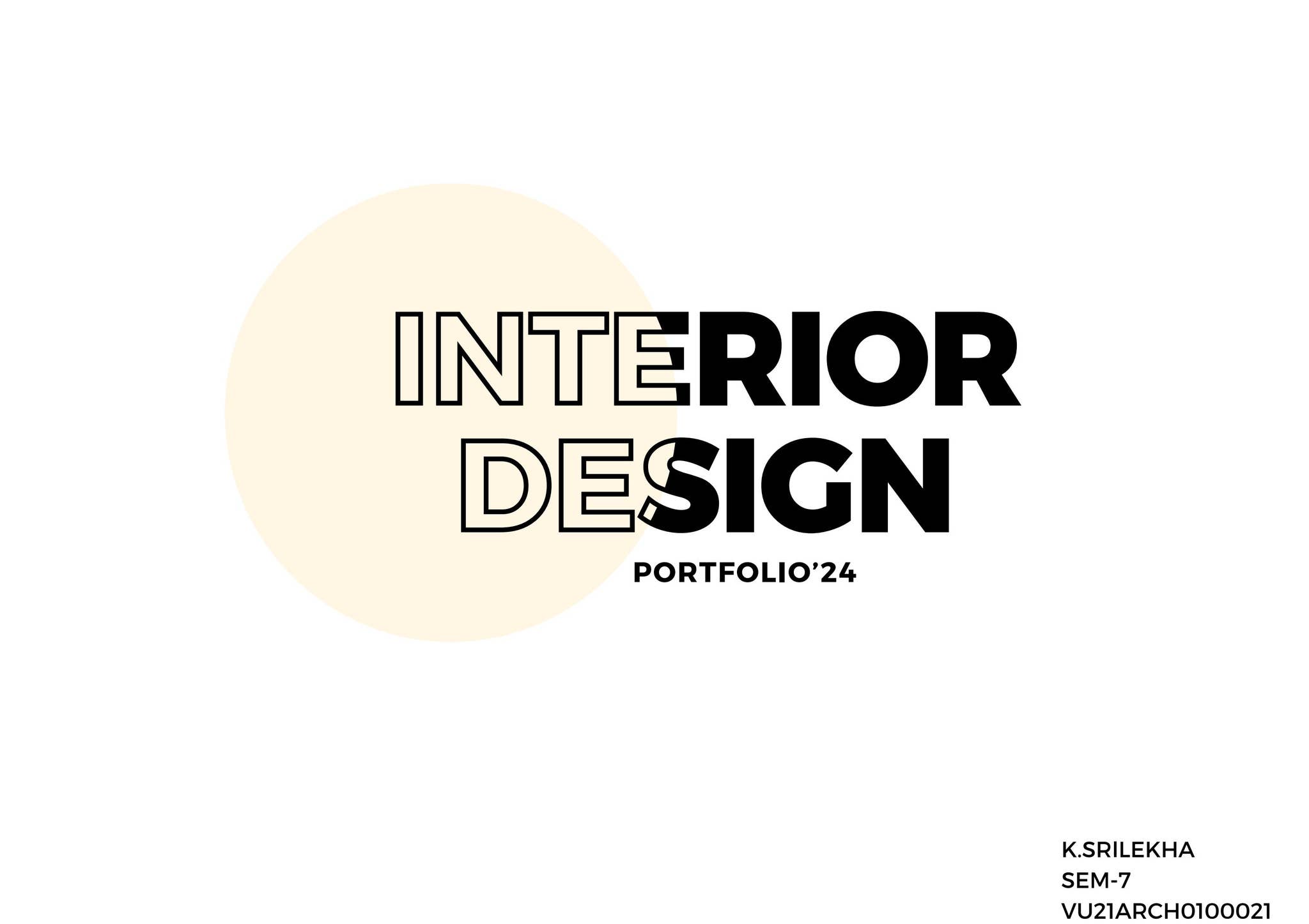 INTERIOR DESIGN PORTFOLIO by KURRA SRILEKHA VU21ARCH0100021 - Issuu