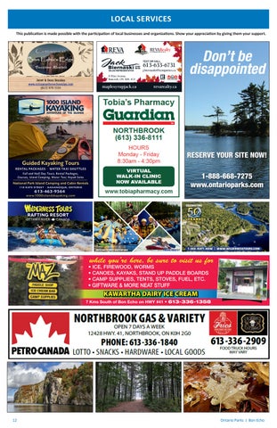Bon Echo Provincial Park Info 指南 第 12 页