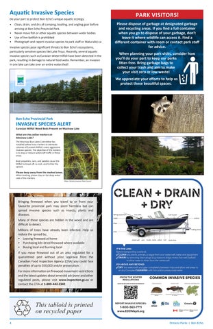 Bon Echo Provincial Park Info 指南 第 4 页