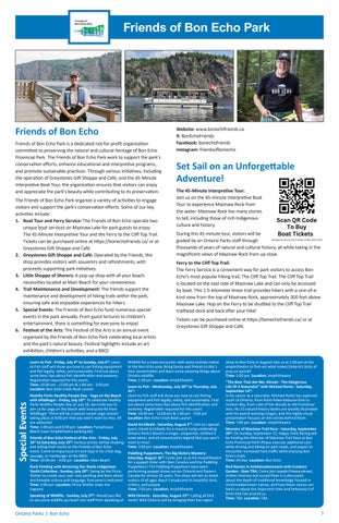 Bon Echo Provincial Park Info 指南 第 7 页