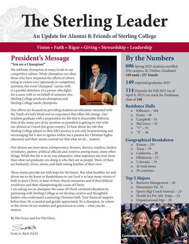 The Sterling Leader - Summer 2025 by sterlingcollegekansas - Issuu