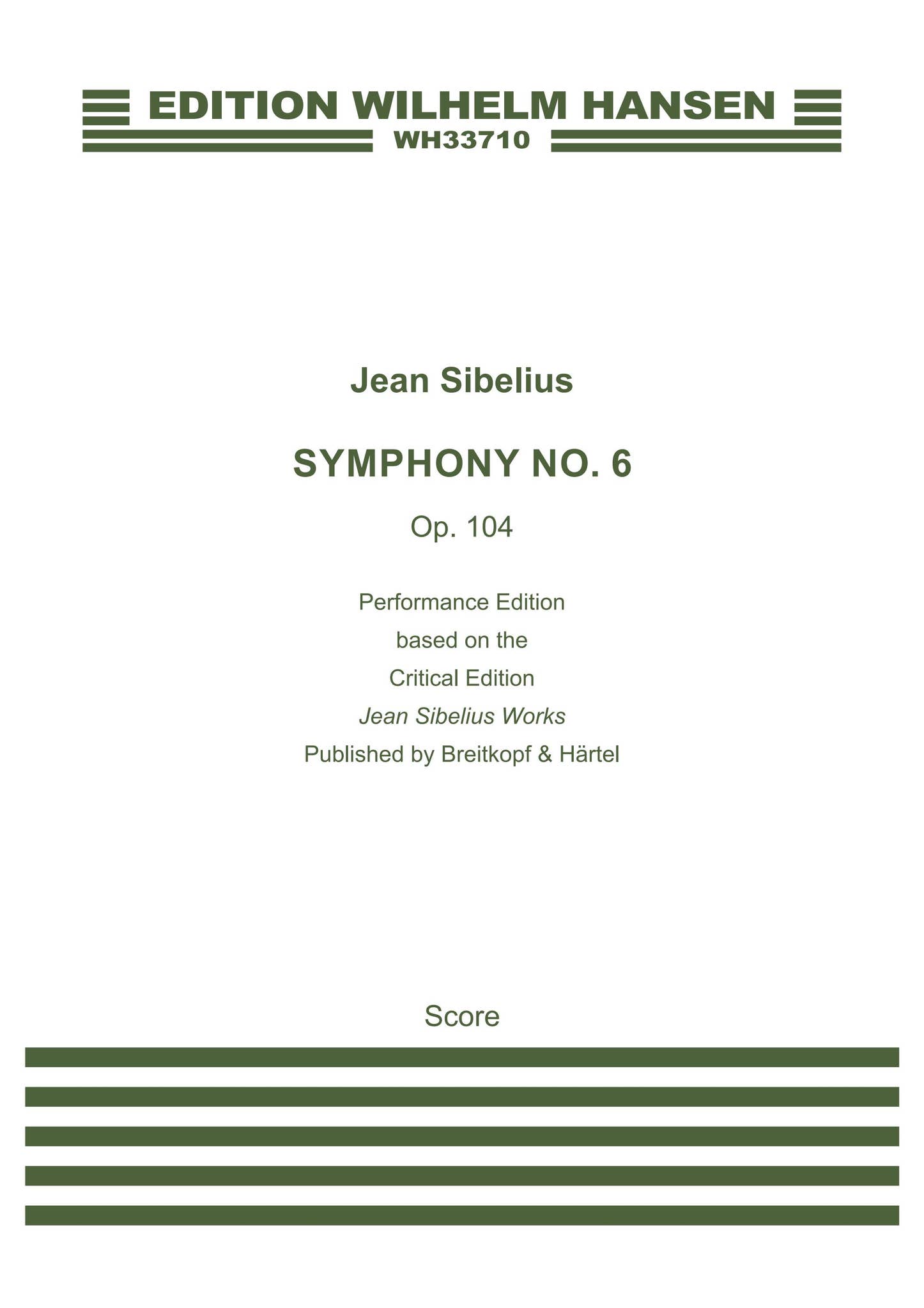Jean Sibelius SYMPHONY NO. 6 (Breitkopf) by ScoresOnDemand - Issuu