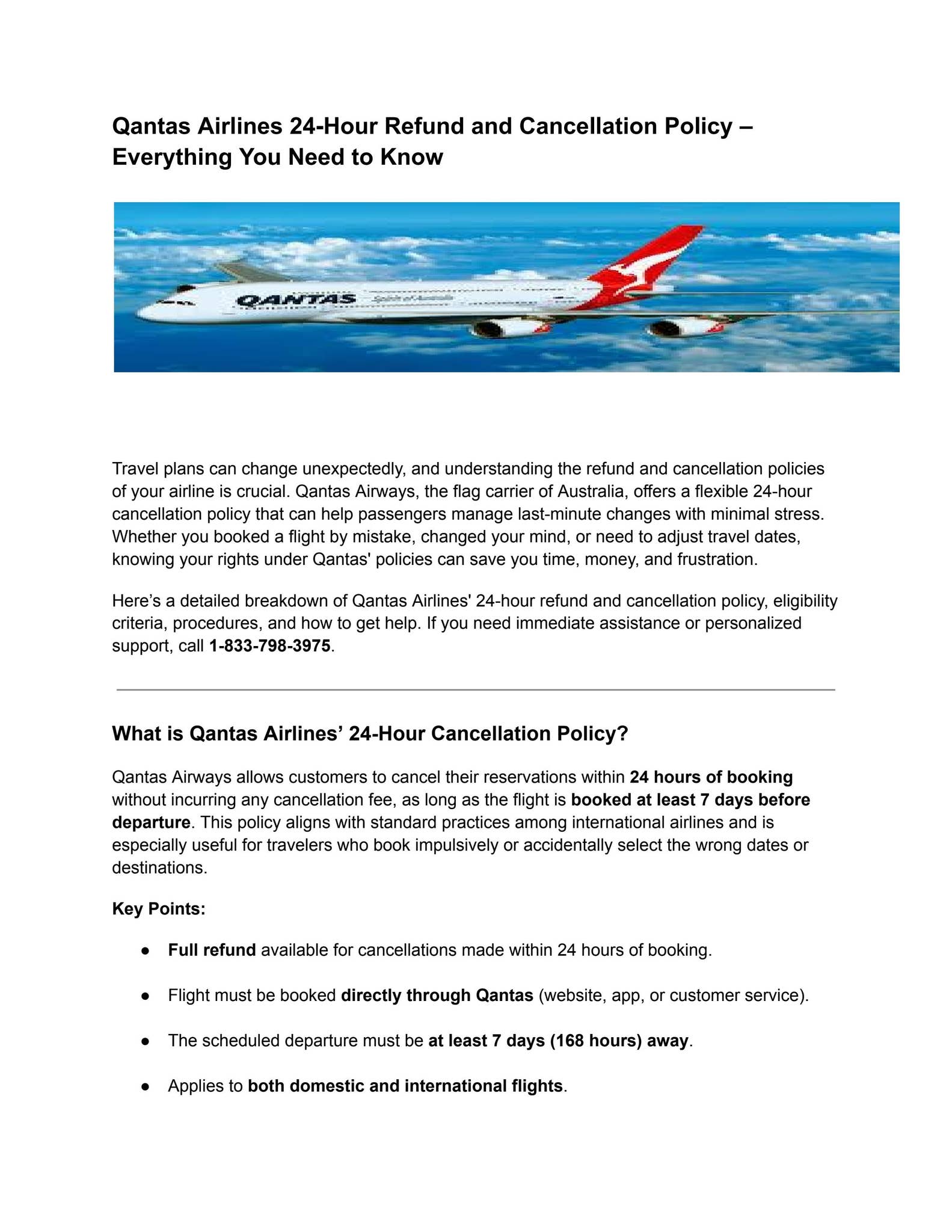 Qantas AirlineRefund and Cancellation Policy by yashikaindustry.com - Issuu