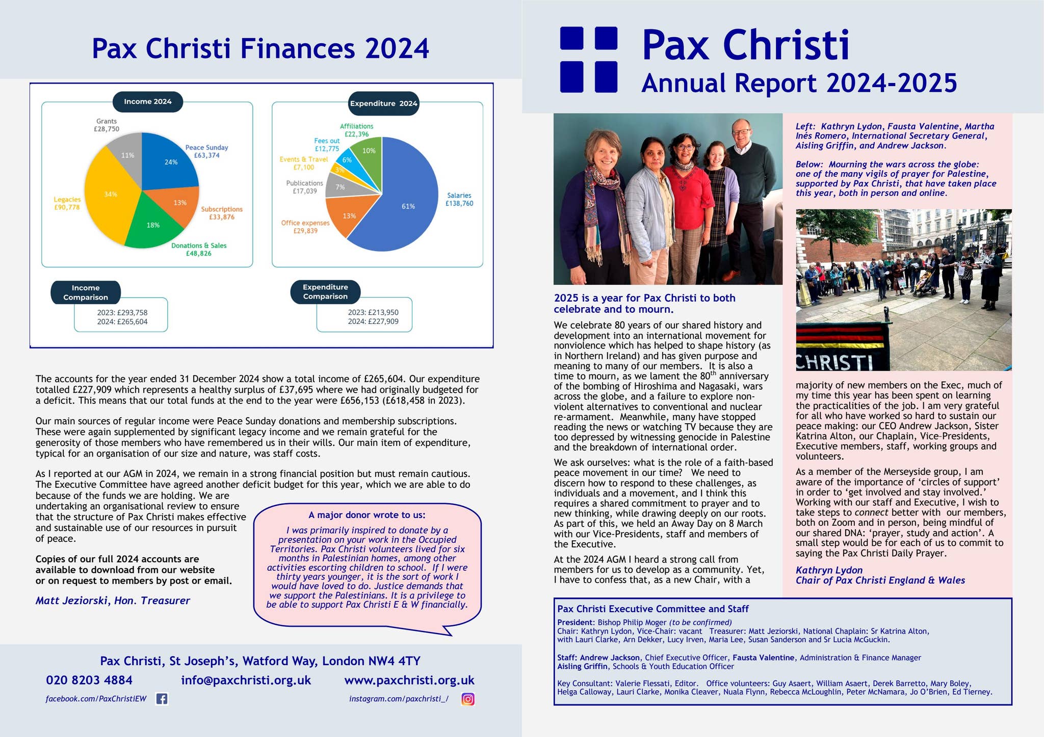 Pax Report Pax Christi Annual Report 2025 by paxchristiEW - Issuu