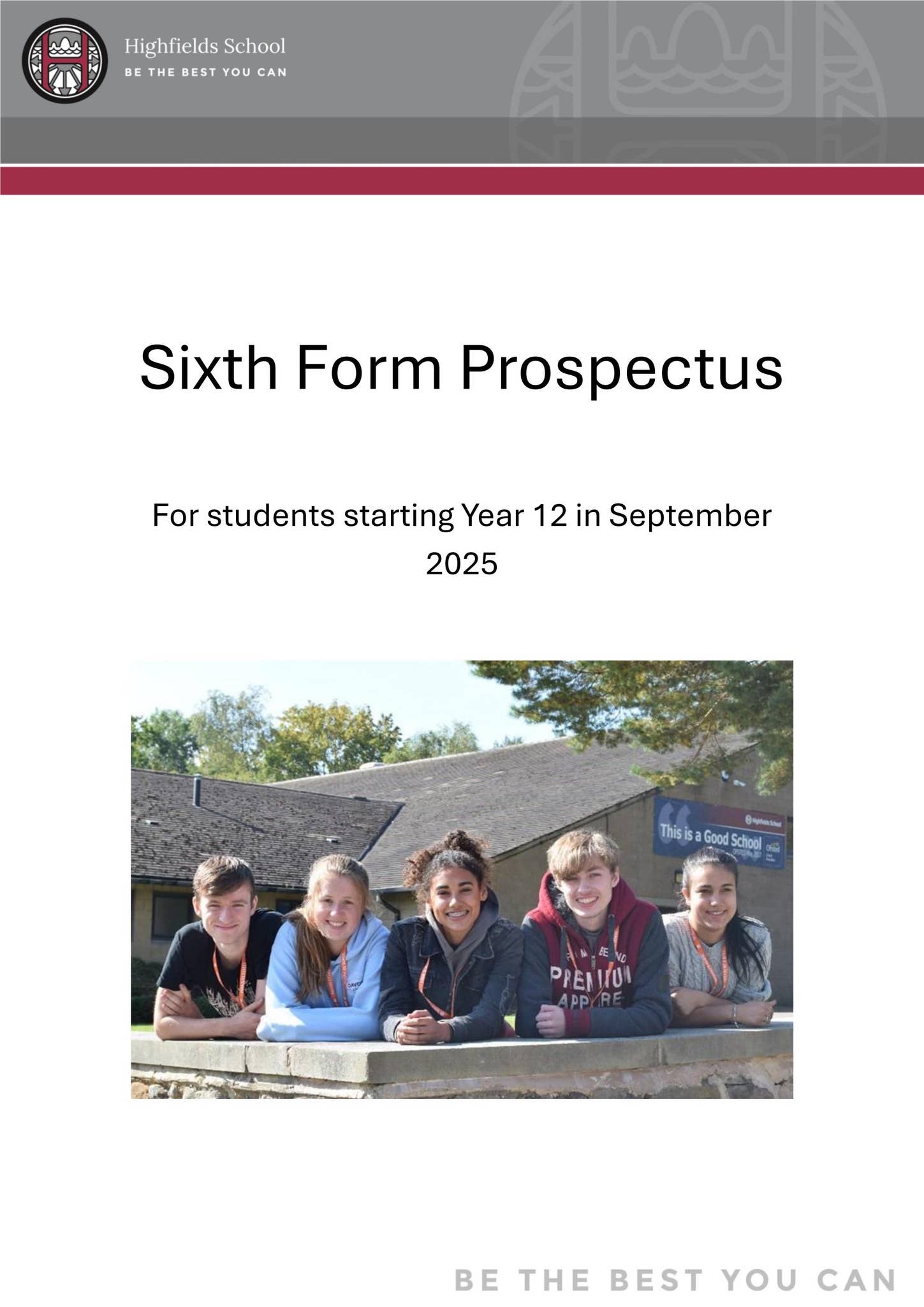 Sixth Form Prospectus 2025-26 by Highfields School - Issuu