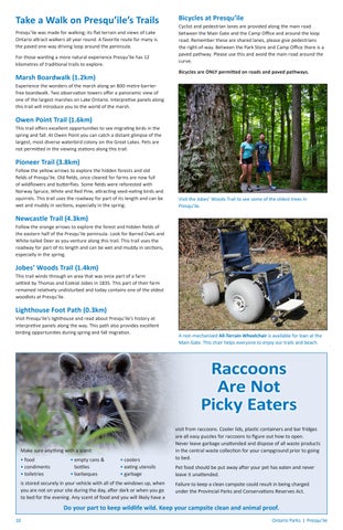 Presqu'ile Provincial Park Info 指南 第 10 页