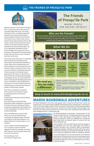 Presqu'ile Provincial Park Info 指南 第 12 页