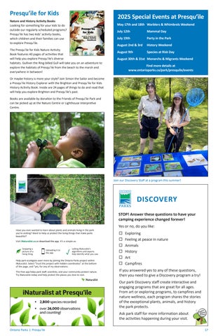 Presqu'ile Provincial Park Info 指南 第 17 页