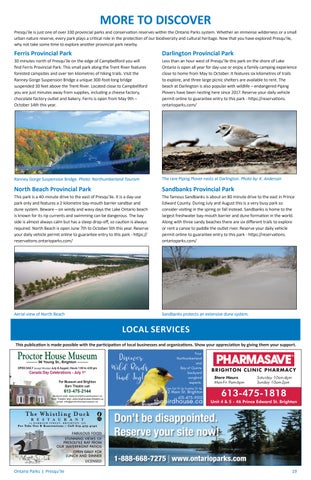 Presqu'ile Provincial Park Info 指南 第 19 页