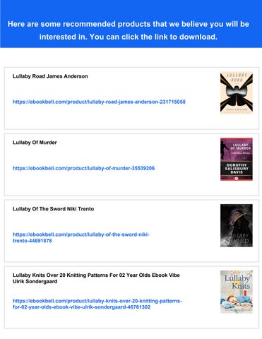 road james anderson anderson james - The ebook is ready for download with just one simple cl 灯饰目录 · Lullaby 第 2 页