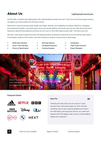 Ultra LEDs 灯饰目录 · Product Showcase - May 2025 第 2 页