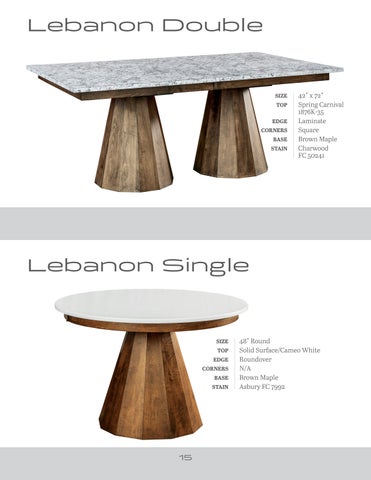 Dry Creek 家具 - Tables 2025 第 15 页
