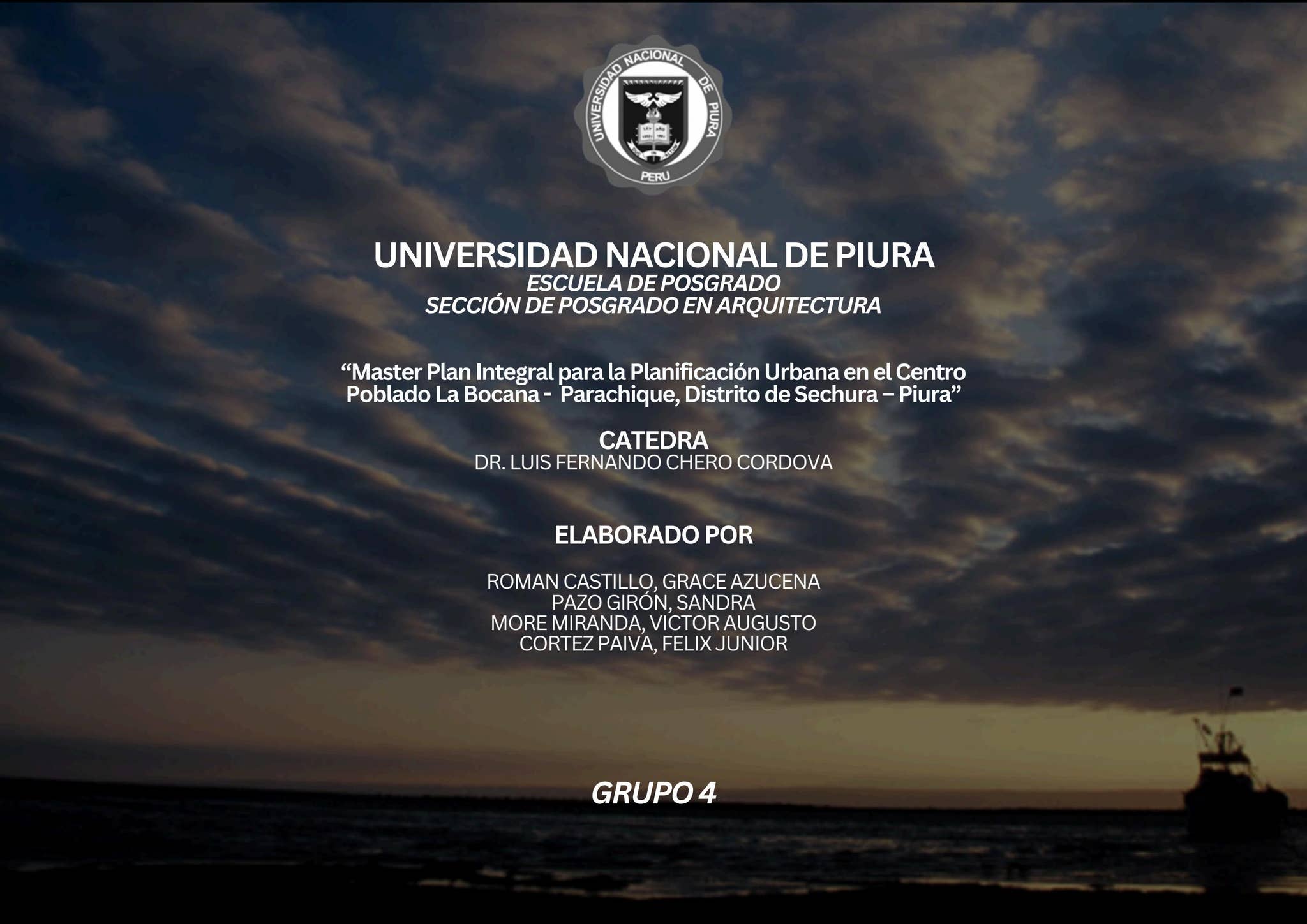 MASTER PLAN - GRUPO 4 TRABAJO FINAL by Victor Augusto More Miranda - Issuu