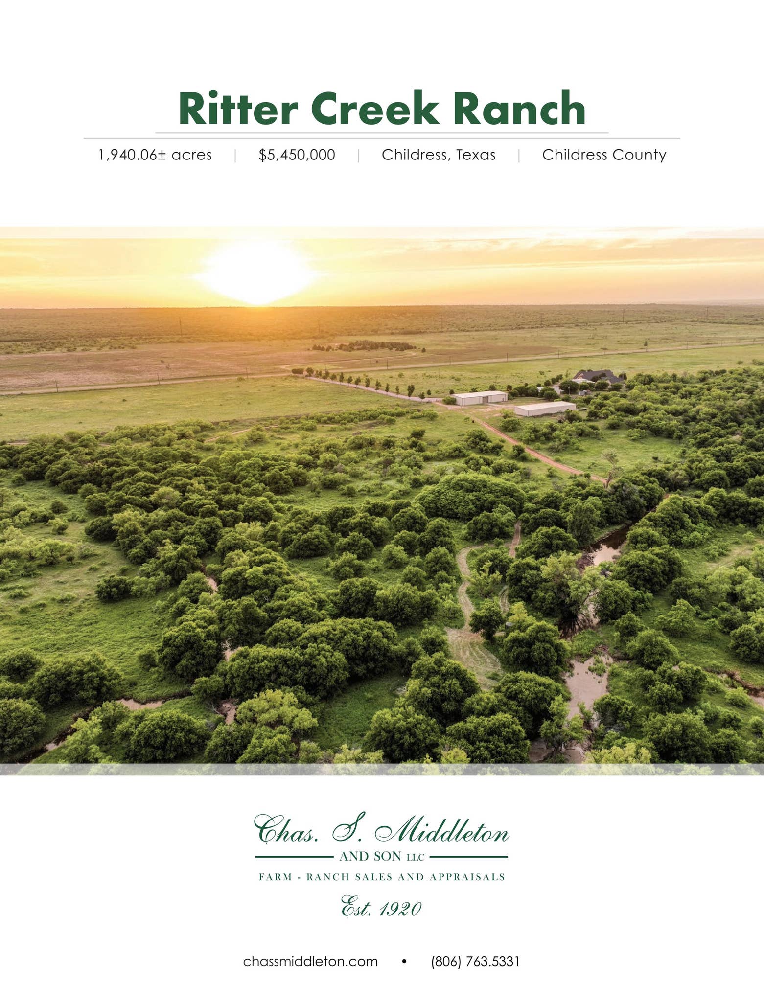 Ritter Creek Ranch | Childress County, Texas by csmandson - Issuu