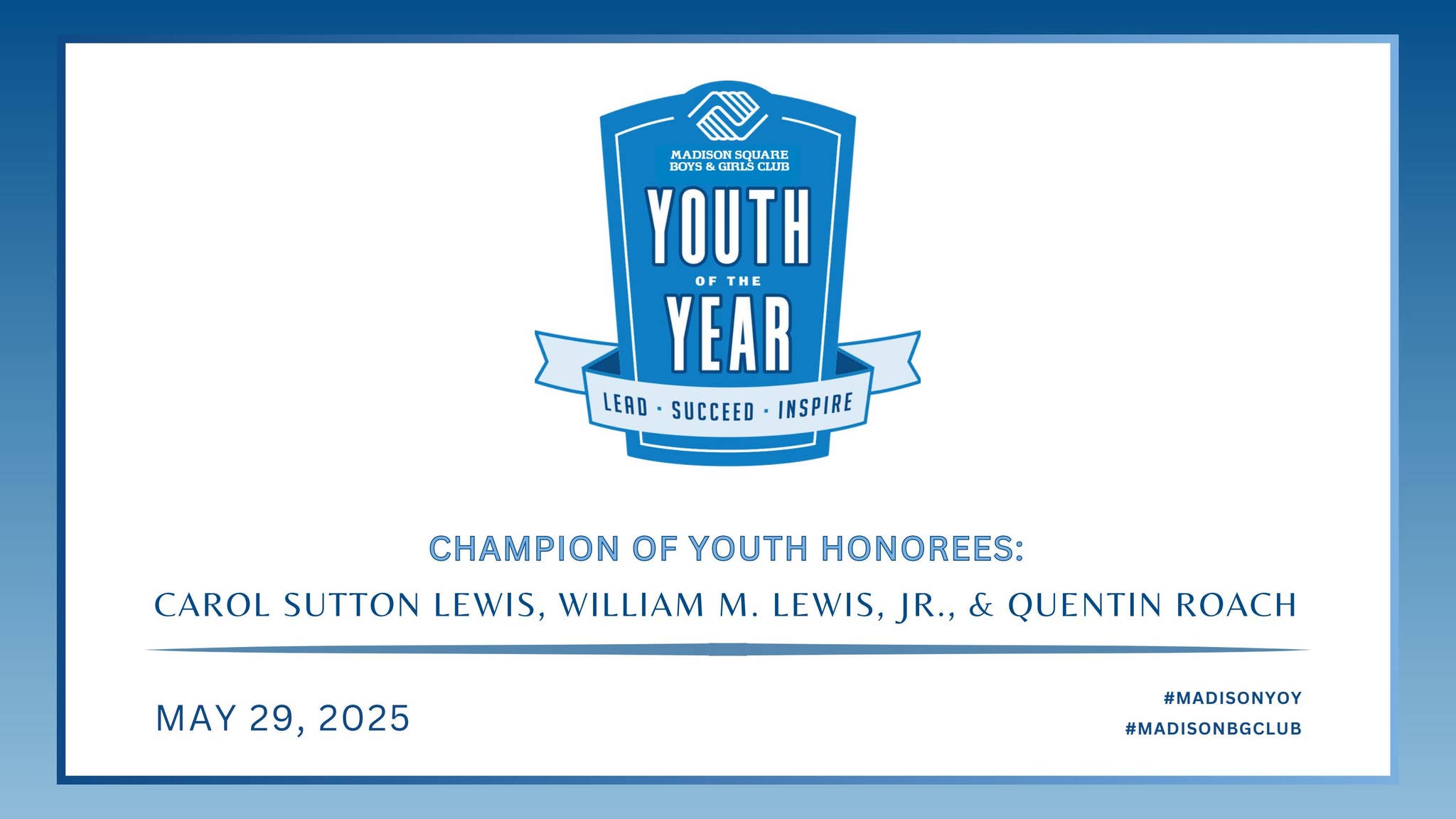 Youth of the Year 2025 Event Journal by Madison Square Boys & Girls ...