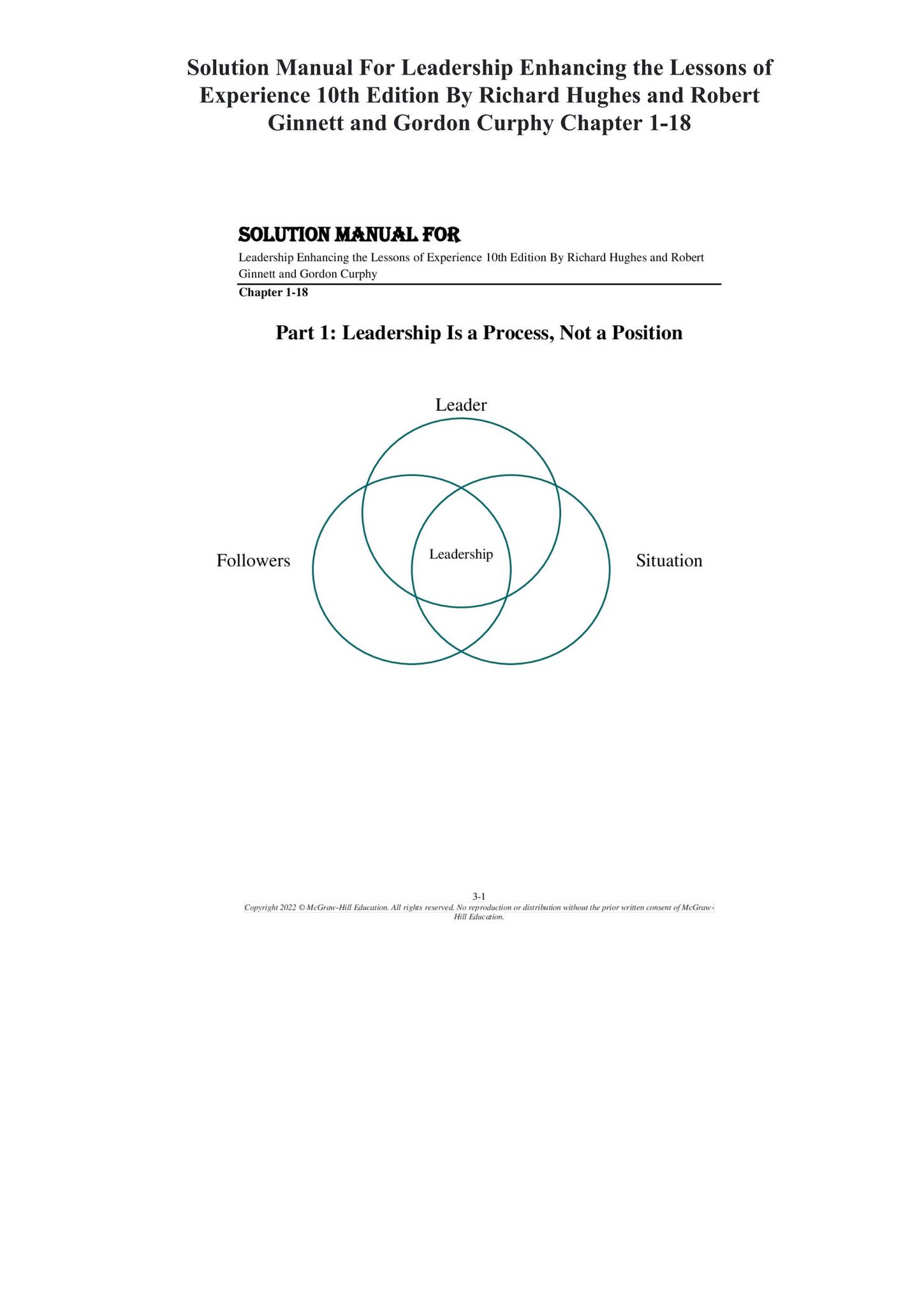 Solutions Manual For Leadership Enhancing the Lessons of Experience ...