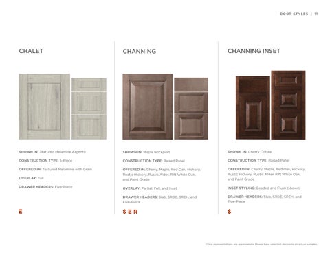 Styles, Woods × Finishes | All Product Lines | April 2025 更新版 第 11 页